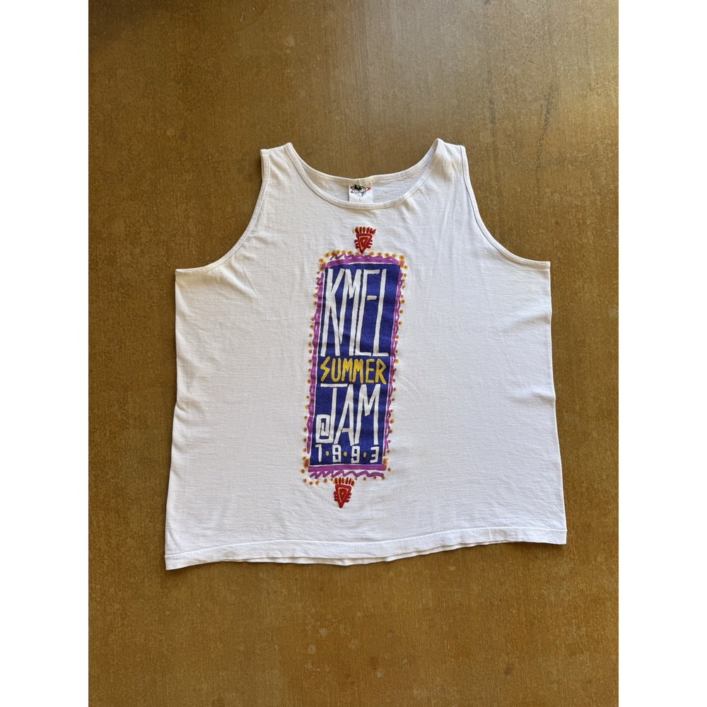 VTG 90s BUM Equipment KMEL Summer Jam Snoop Dog Tank Top L